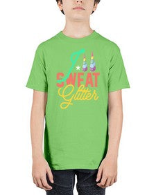 i sweat glitter 190# - unicorn - Youth Tee Unisex