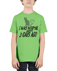 i was normal three cats ago - cats - Youth Tee Unisex