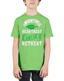 if it has a heartbeat 1180# - vegan - Youth Tee Unisex