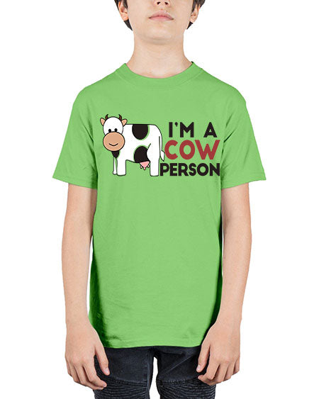 im a cow person - cow - Youth Tee Unisex