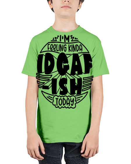 im feeling kinda idgafish today 10# - shark-fish - Youth Tee Unisex