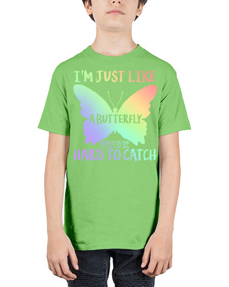 im just like a butterfly pretty to see - butterfly - Youth Tee Unisex