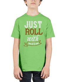 just roll with it 295# - cooking - Youth Tee Unisex