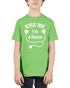 kiss me im a nurse 1034# - nurse - Youth Tee Unisex