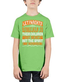 let parents bequeath to their children not riches but the spirit of reverence 369# - parents day - Youth Tee Unisex