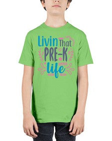 livin that pre k life 498# - prek headstart - Youth Tee Unisex