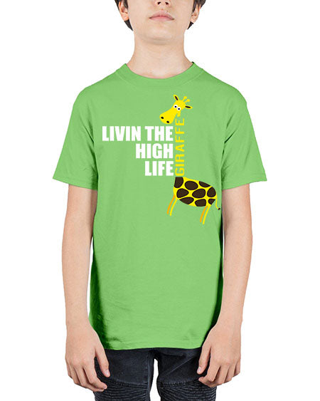 living the high life giraffe - giraffee - Youth Tee Unisex
