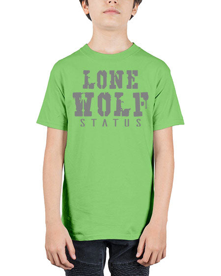 lone wolf status - wolf - Youth Tee Unisex