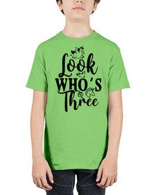 look whos three 265# - unicorn - Youth Tee Unisex