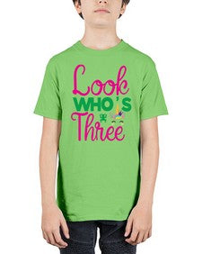look whos three 266# - unicorn - Youth Tee Unisex
