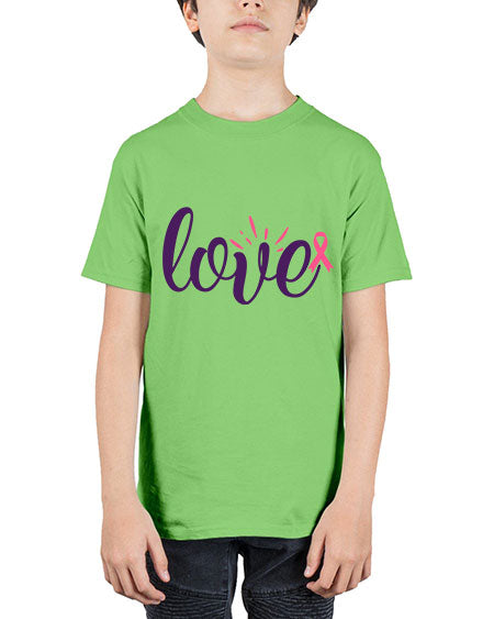love Style 7# - breast cancer - Youth Tee Unisex