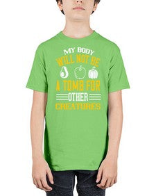 my body will not be a tomb 348# - vegan - Youth Tee Unisex