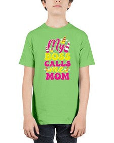 my boss calls me mom 312# - unicorn - Youth Tee Unisex