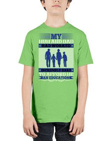 my mum and dad had worked incredibly hard to afford me an education 472# - parents day - Youth Tee Unisex