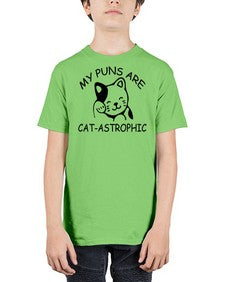 my puns are catAstrophic - cats - Youth Tee Unisex