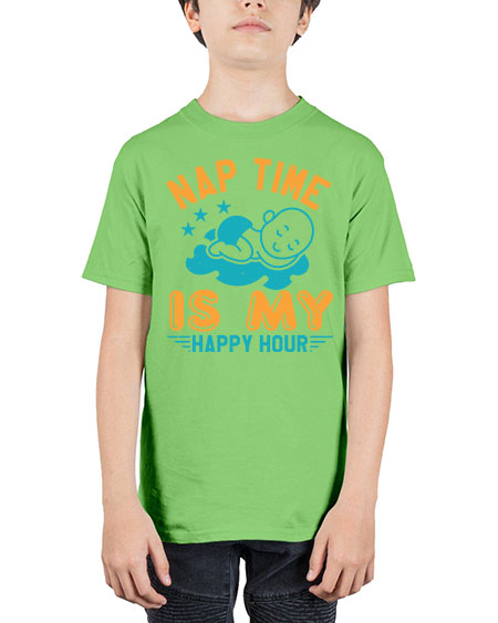nap time is my happy hour Style 160# - baby shower - Youth Tee Unisex