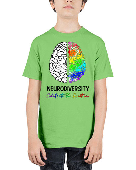 neurodiversity celebrate the specturm - autism - Youth Tee Unisex