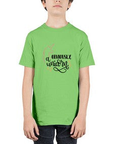 obviously a unicorn 334# - unicorn - Youth Tee Unisex