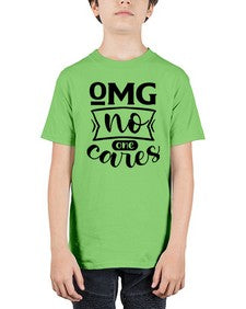 omg no one cares 969# - sarcastic - Youth Tee Unisex