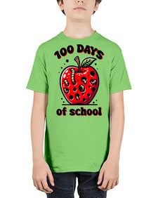 one hundred Days of School Apple 572# - one hundred days - Youth Tee Unisex