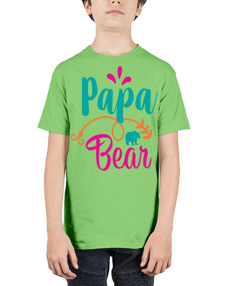 papa bear 213# - bears - animals - Youth Tee Unisex