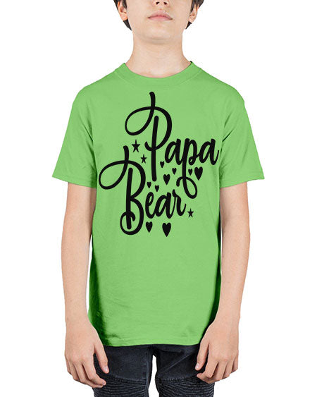papa bear 219# - bears - animals - Youth Tee Unisex