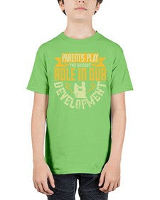 parents play the biggest role in our development 534# - parents day - Youth Tee Unisex