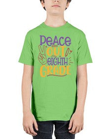 peace out eighth grade 616# - eighth grade - Youth Tee Unisex