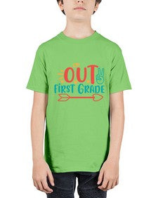 peace out first grade 623# - first grade - Youth Tee Unisex