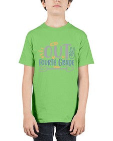peace out fourth grade 629# - fourth grade - Youth Tee Unisex