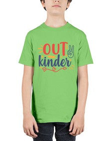 peace out kinder 631# - kindergarten - Youth Tee Unisex