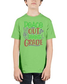 peace out seventh grade 644# - seventh grade - Youth Tee Unisex