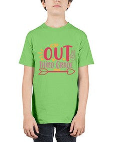 peace out third grade 647# - third grade - Youth Tee Unisex