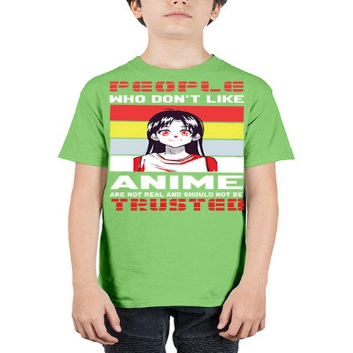 people who dont like anime are not to be trusted273# - anime - Youth Tee Unisex