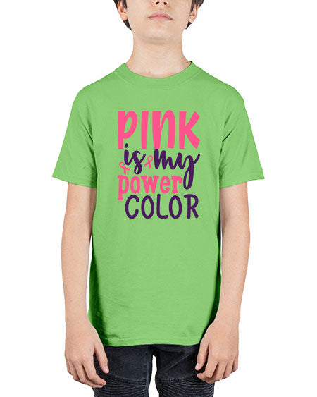 pink is my power color Style 5# - breast cancer - Youth Tee Unisex
