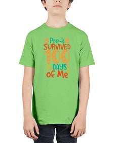 prek survived one hundred days of me 663# - one hundred days - Youth Tee Unisex