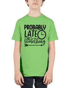 probably late for something 999# - sassy - Youth Tee Unisex