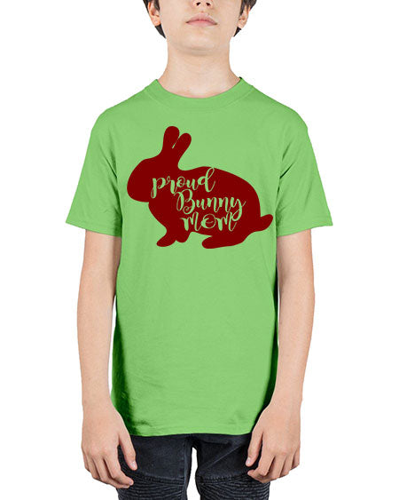 proud bunny mom - rabbit - Youth Tee Unisex