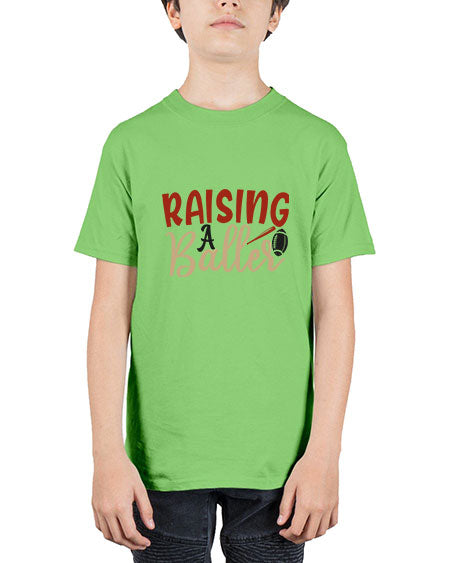 raising a baller 2278# - softball - Youth Tee Unisex