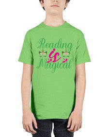 reading is magical 369# - unicorn - Youth Tee Unisex