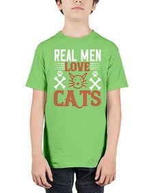 real man love cats Style 113# - cats - Youth Tee Unisex