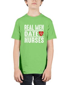 real men date nurses 1348# - nurse - Youth Tee Unisex