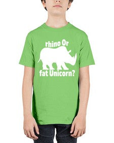 rhino or fat unicorn 376# - unicorn - Youth Tee Unisex