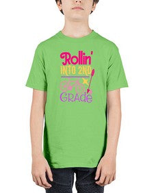 rollin into second grade 783# - second grade - Youth Tee Unisex