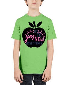 say yes to new adventures Style 75# - motivation - Youth Tee Unisex