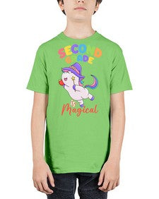 second Grade is Magical Unicorn 821# - second grade - Youth Tee Unisex