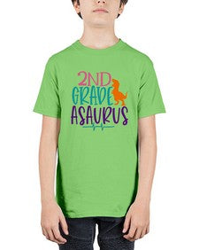 second grade asaurus 808# - second grade - Youth Tee Unisex