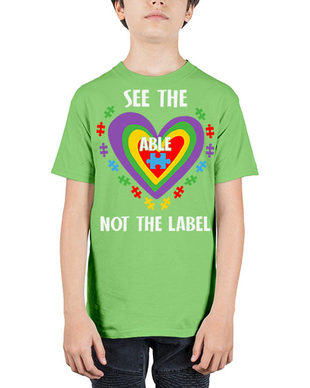see the able not the 115# - autism - Youth Tee Unisex