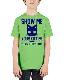 show me your kitties please i love cats - cats - Youth Tee Unisex