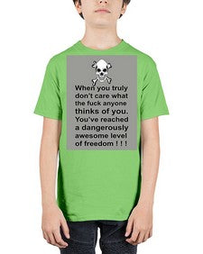 skull 1047# - skull and bones - Youth Tee Unisex